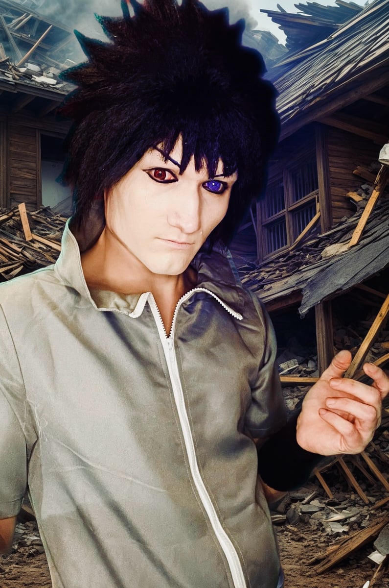 Sasuke Uchiha (Cosplayer: @whitehairdante_23)